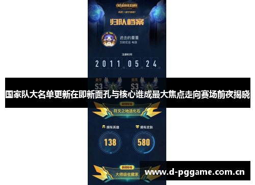 国家队大名单更新在即新面孔与核心谁成最大焦点走向赛场前夜揭晓 国家队大名单更新在即新面孔与核心谁成最大焦点走向赛场前夜揭晓